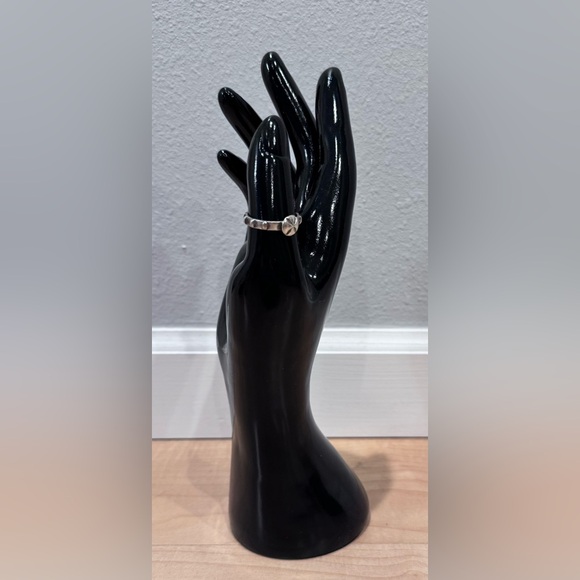 Silver Single-Decade Rosary Ring - Picture 1 of 5